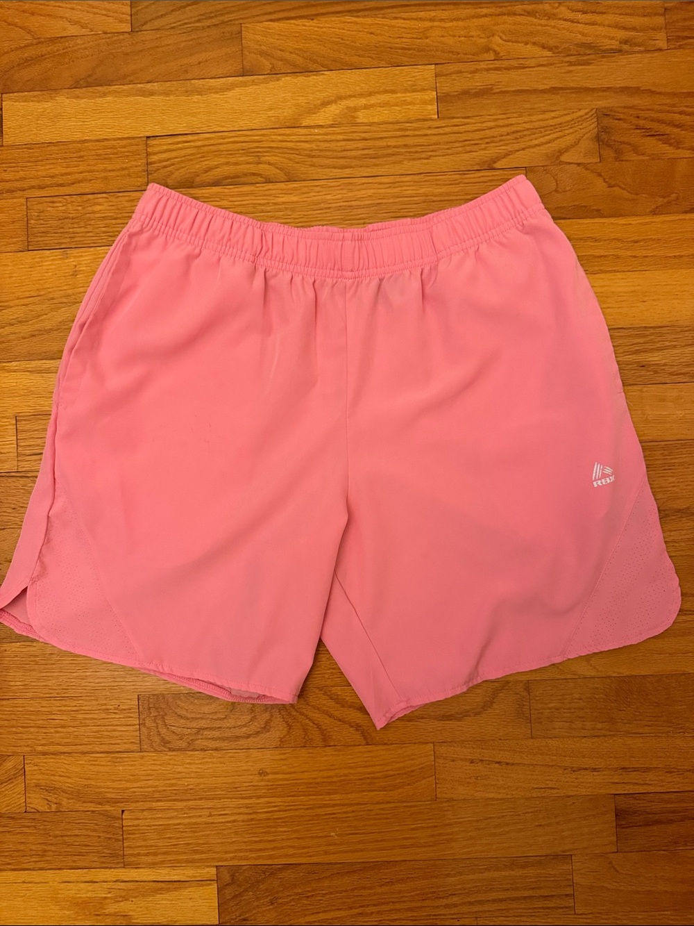 RBX Men’s M 7inch Pink Athletic Training Shorts